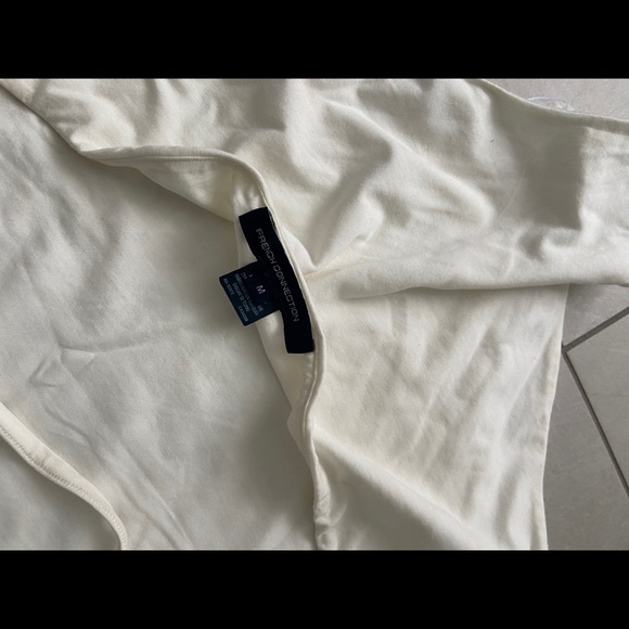 Women’s French Connection “OSMONDE JERSEY BODYSUIT” white in medium - Picture 6 of 7